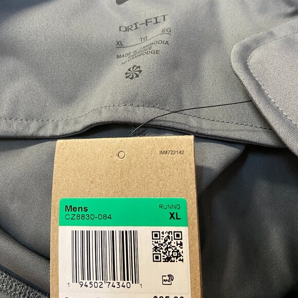 Nike Dri-FIT Challenger Mens Running Tights Smoke Grey Size CZ8830-084 NEW - Picture 15 of 16